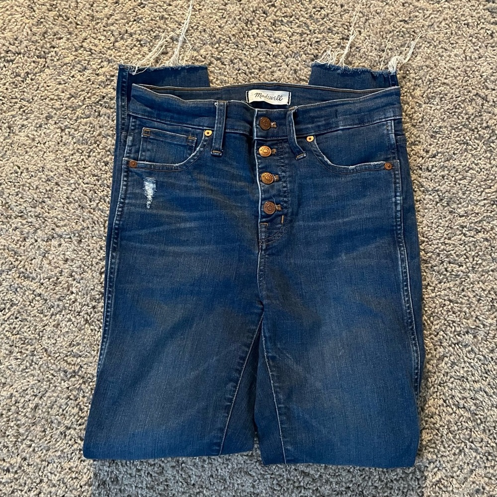 Madewell 10” high rise skinny